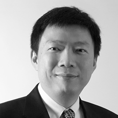 Chong Kin Lim's headshot, greyscale